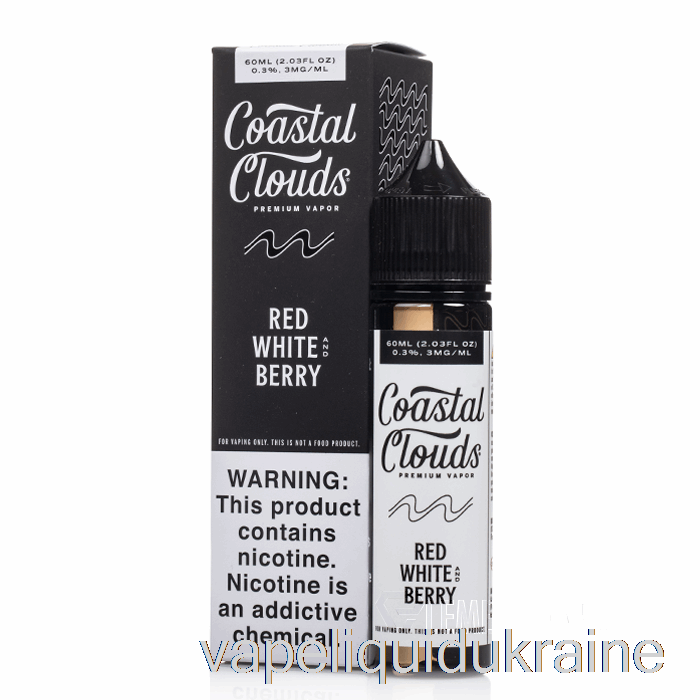 Vape Liquid Ukraine Red White and Berry - Coastal Clouds - 60mL 0mg